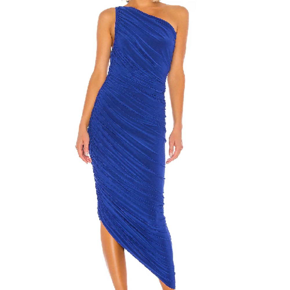 Norma Kamali Diana Gown - Berry Blue